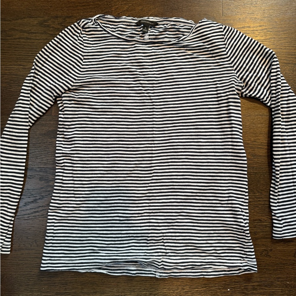 Banana Republic Striped Cotton Top